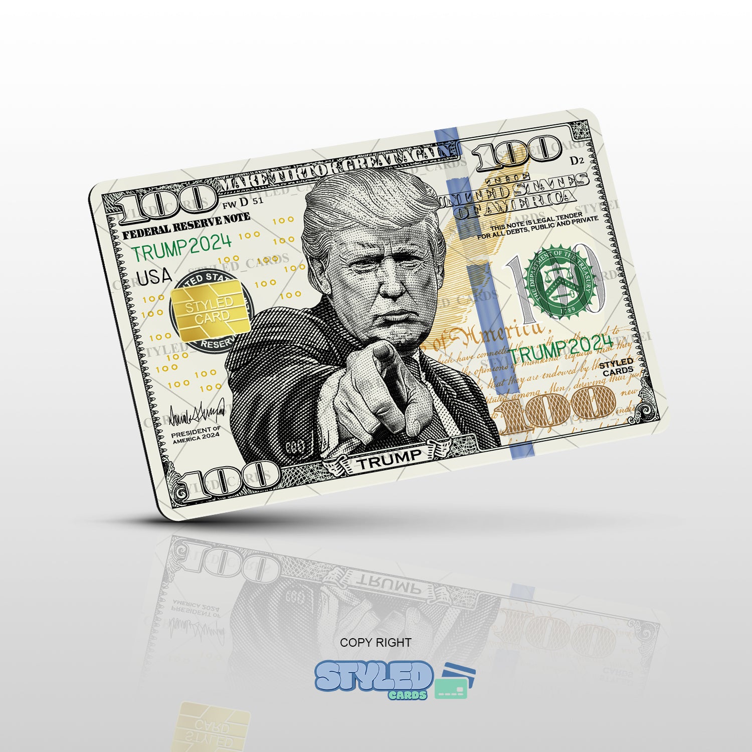 trump debit card stickers - Styledcards