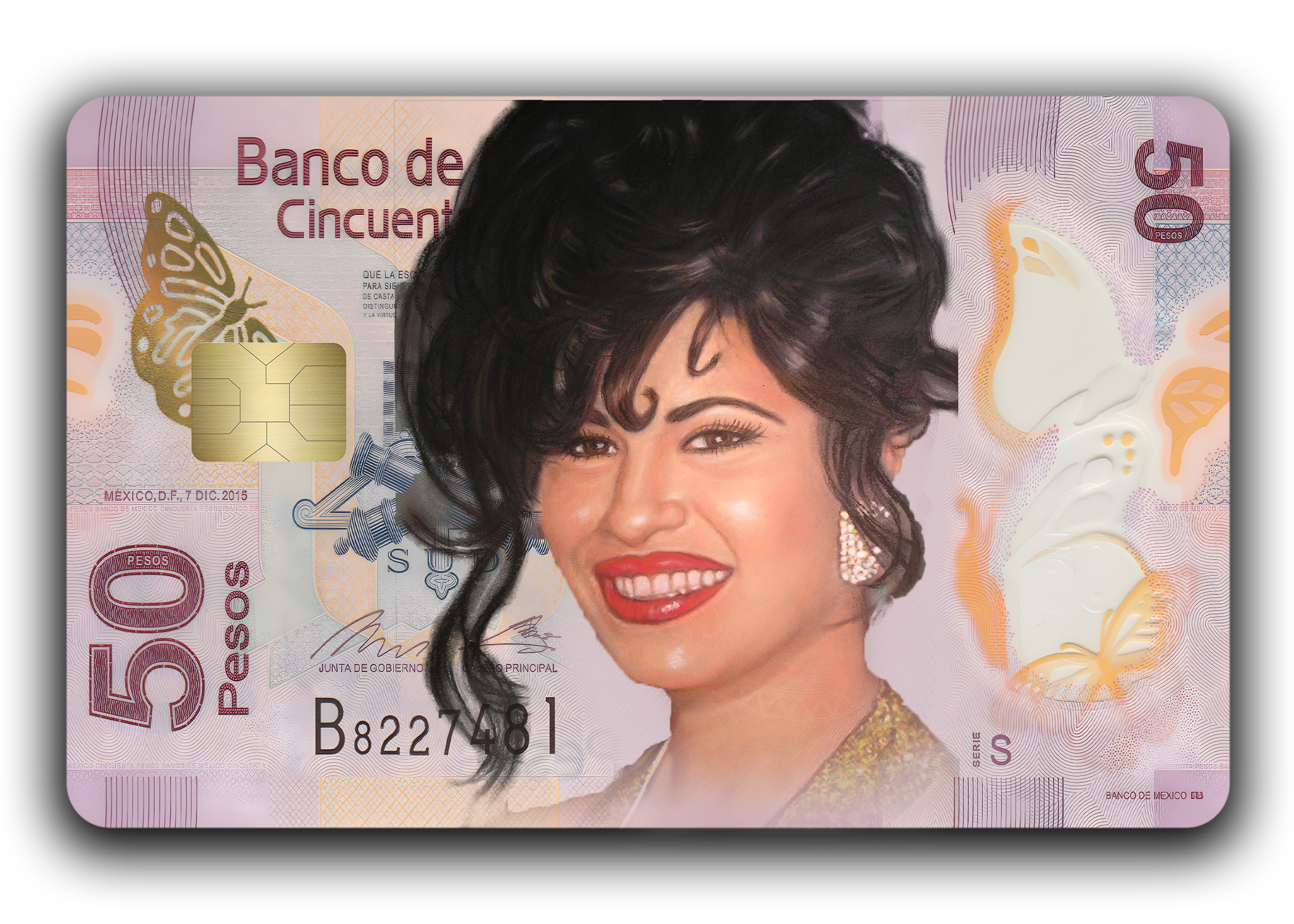 Selena debit card sticker - Styledcards