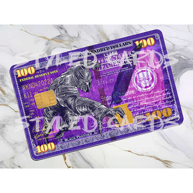 black panther debit card sticker - Styledcards