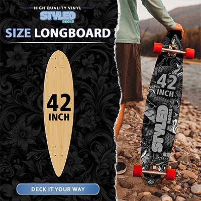 Custom 42 Inch Longboard - Styledcards