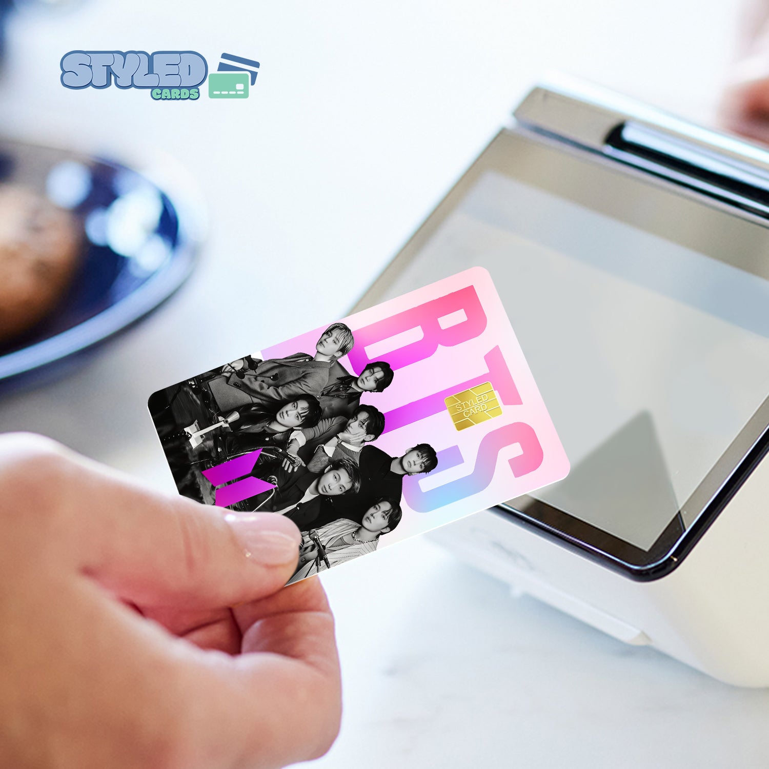BTS Rectangular Vinyl Stickers - Styledcards