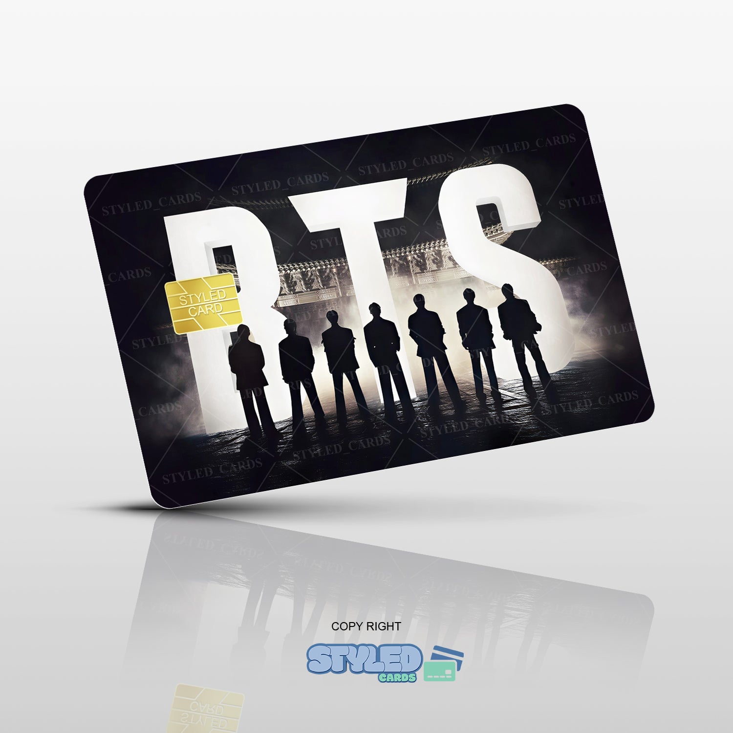 BTS Rectangular Vinyl Stickers - Styledcards