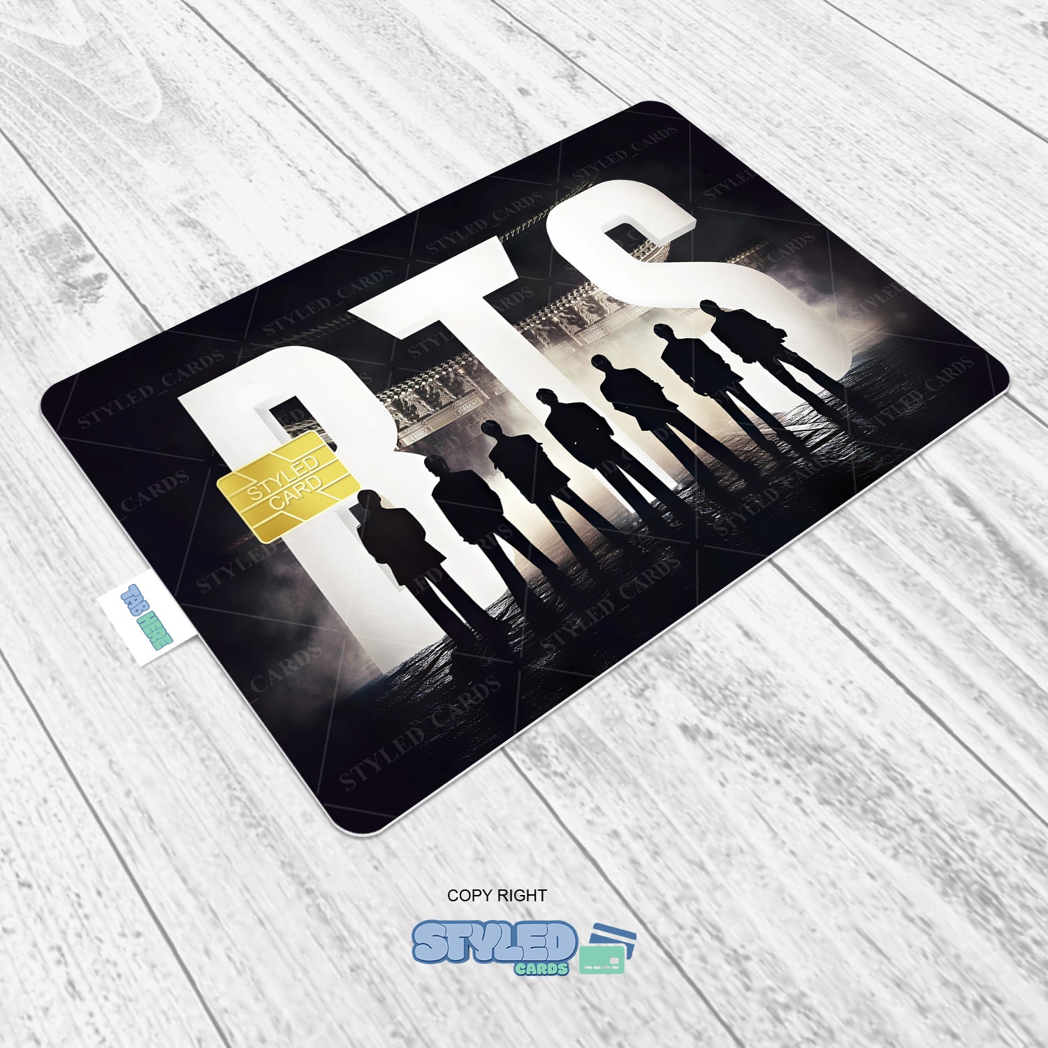 BTS Rectangular Vinyl Stickers - Styledcards