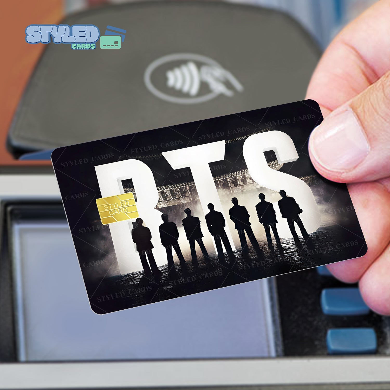 BTS Rectangular Vinyl Stickers - Styledcards