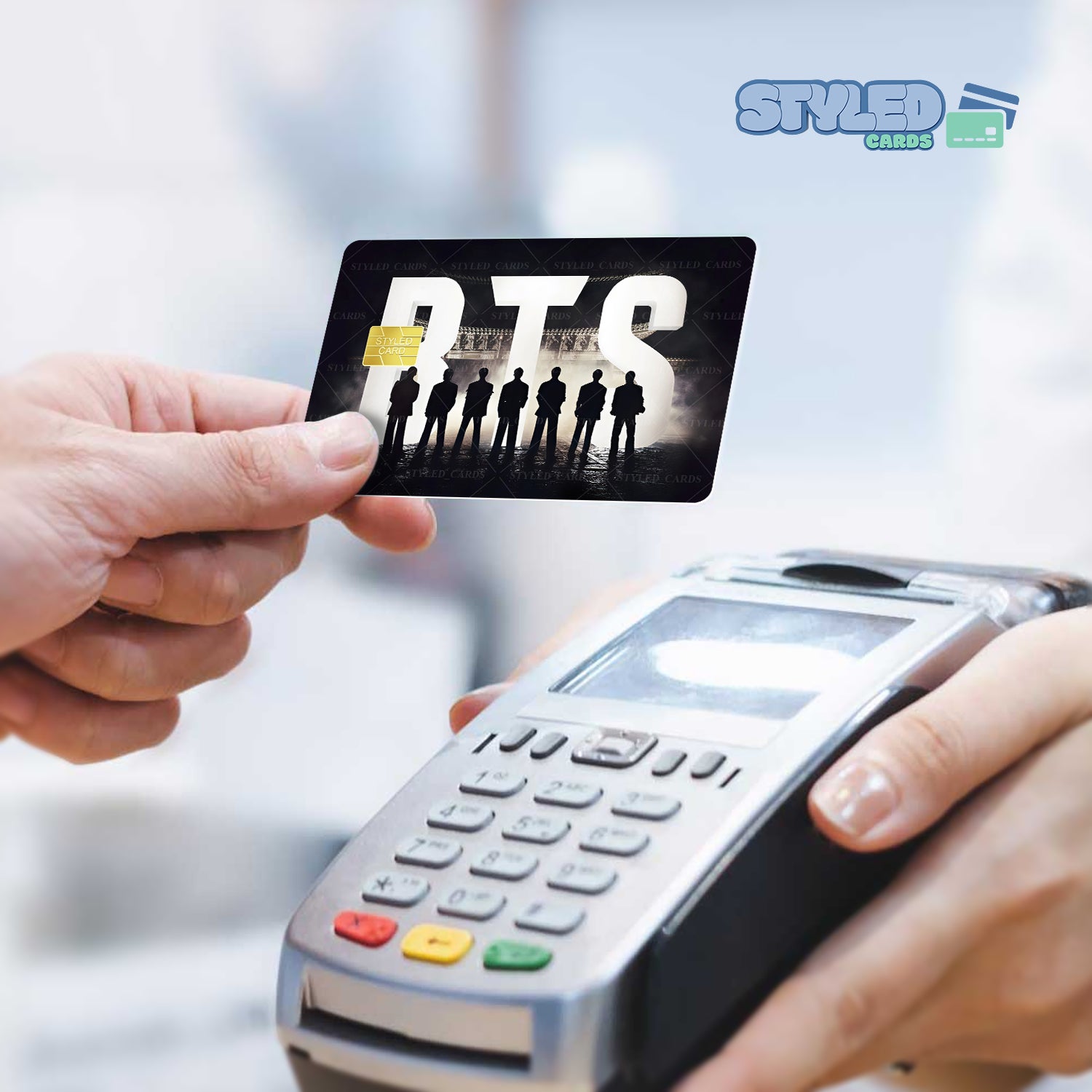 BTS Rectangular Vinyl Stickers - Styledcards