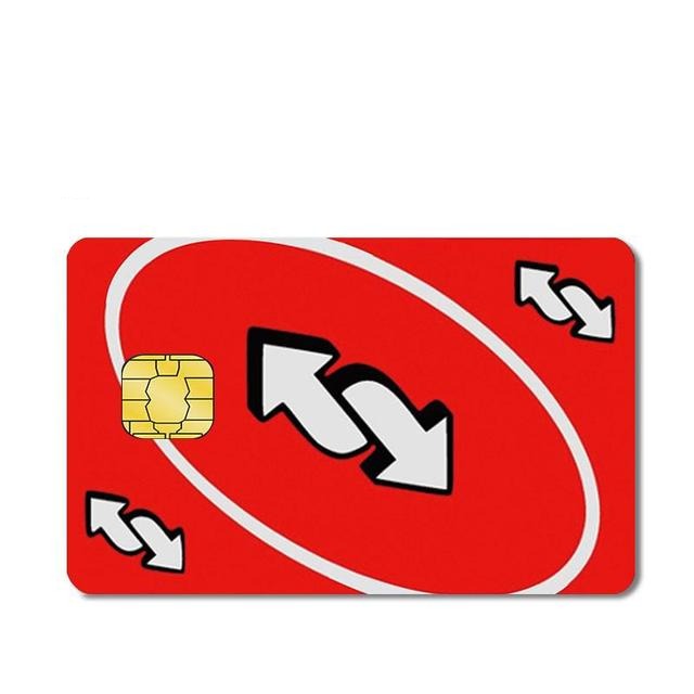 Reverse: Red - Styledcards/ Custom debit card Skin