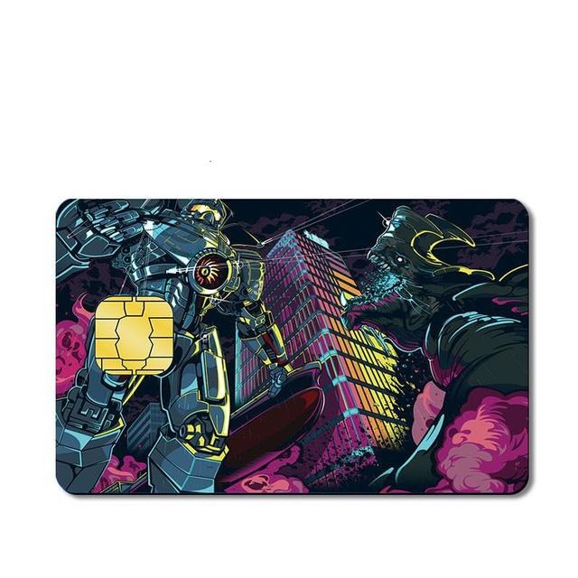 Robot Vs Monster - Styledcards/ Custom debit card Skin