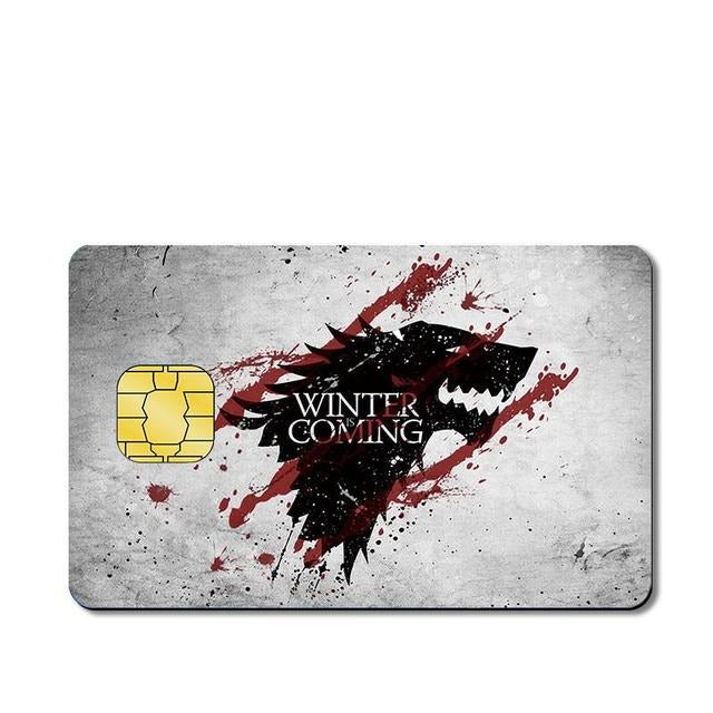 Winter Coming - custom debit card skins
