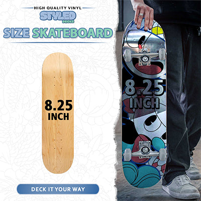 Custom 8.25 Inch Skateboard - Styledcards