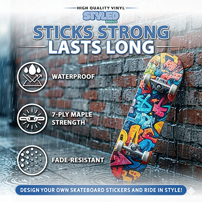 Custom 8.25 Inch Skateboard - Styledcards