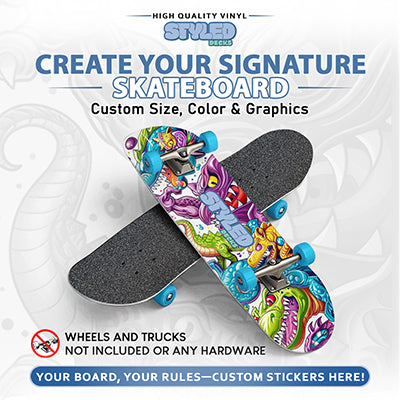 Custom 8.25 Inch Skateboard - Styledcards