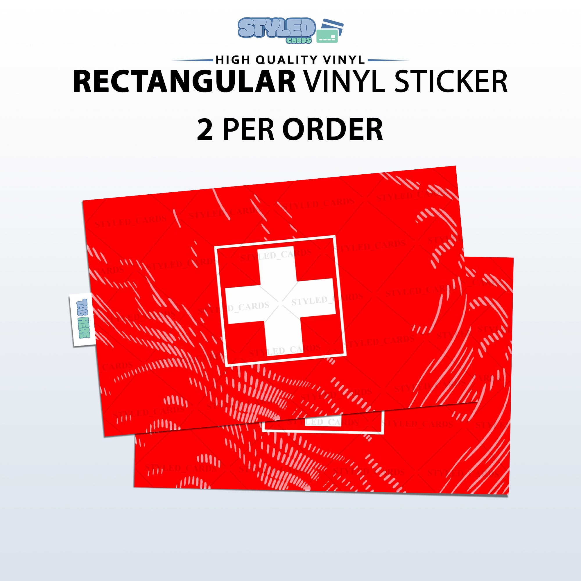 Soccer Card Vinyl Sticker Set (2 Pack) | Premium Rectangular Vinyl Decals - Styledcards