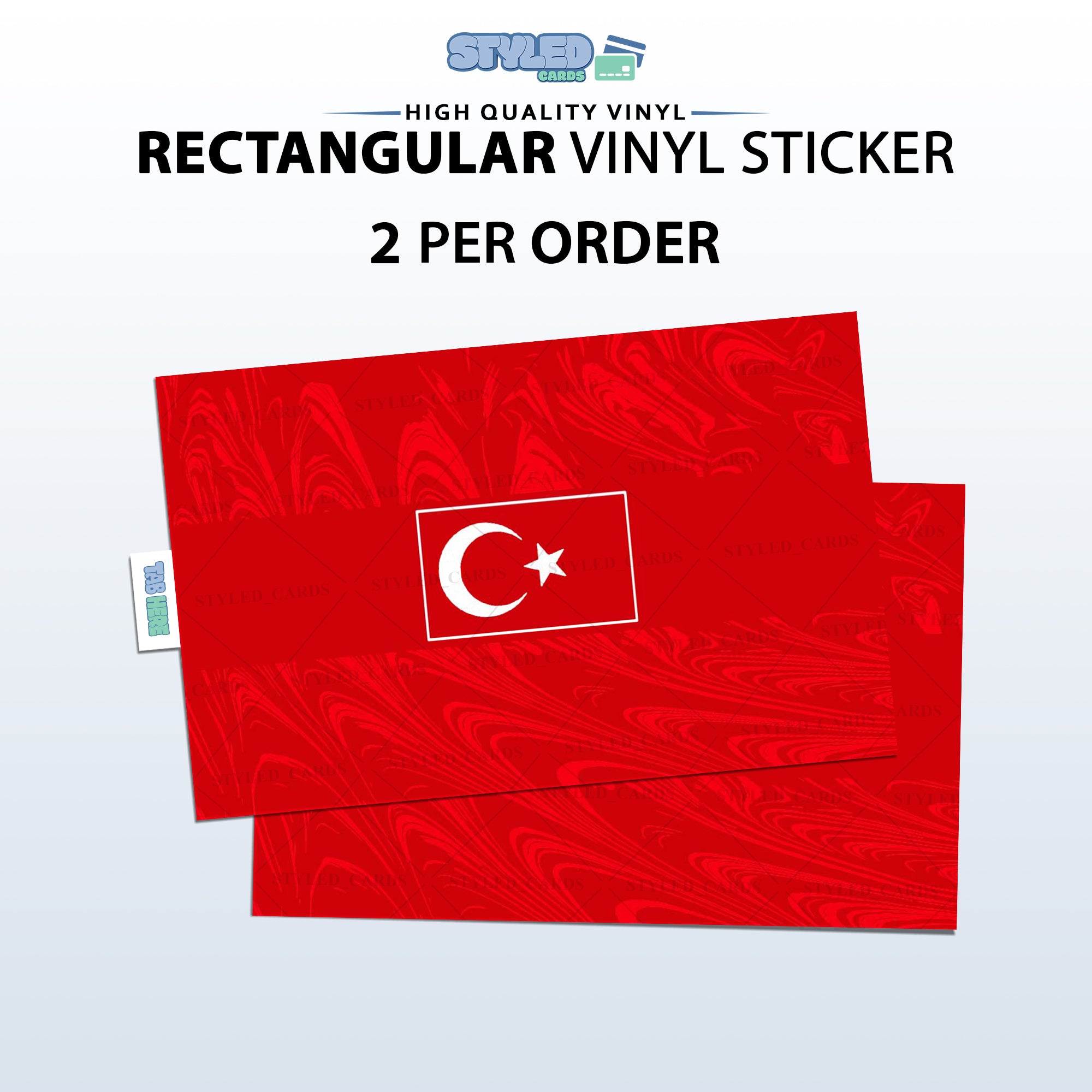 Soccer Card Vinyl Sticker Set (2 Pack) | Premium Rectangular Vinyl Decals - Styledcards