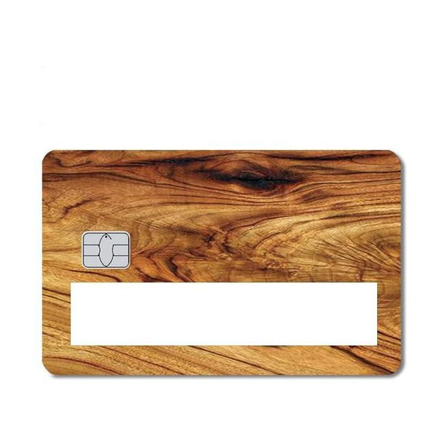 Wood Print - custom debit card skins