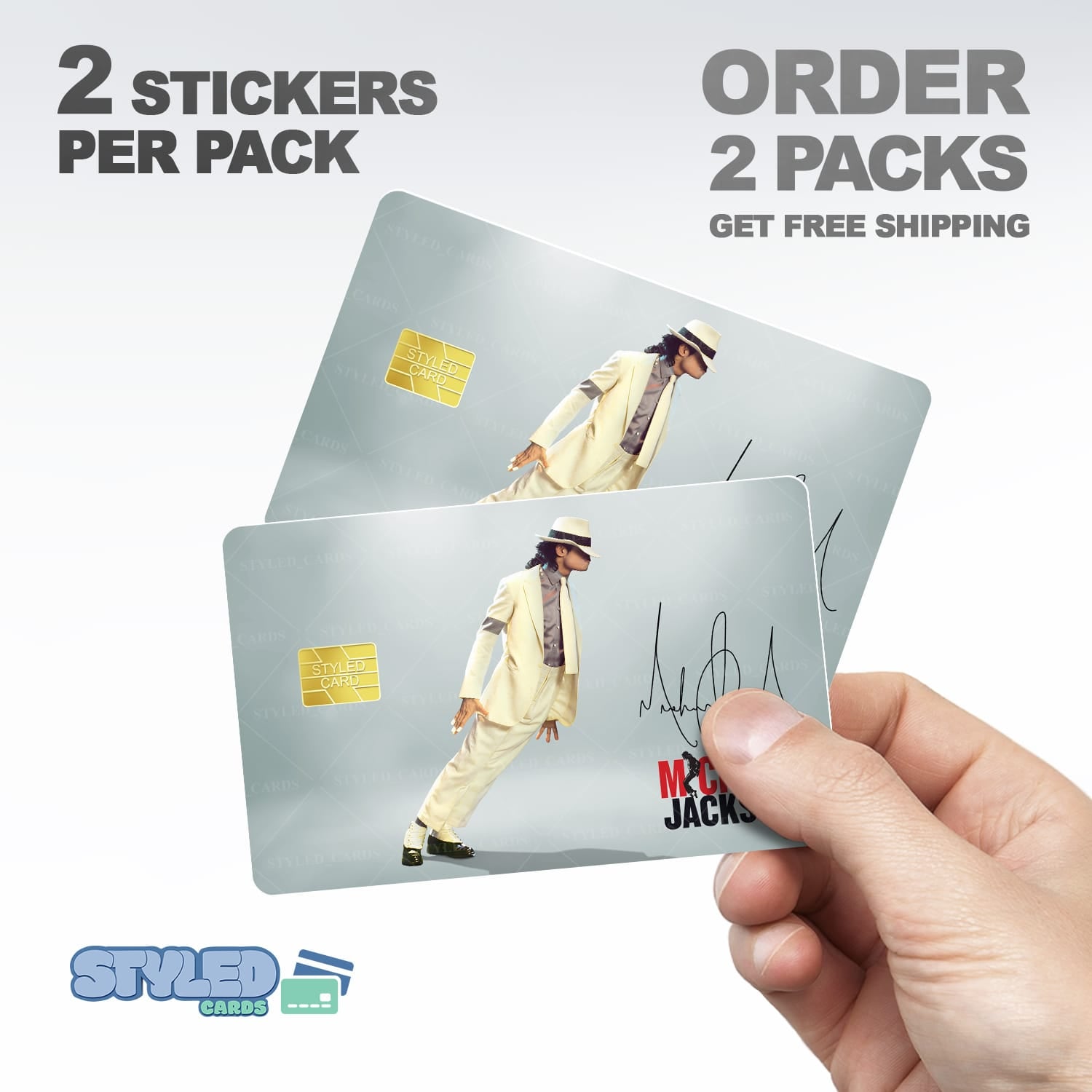 Michael jackson debit card stickers - Styledcards