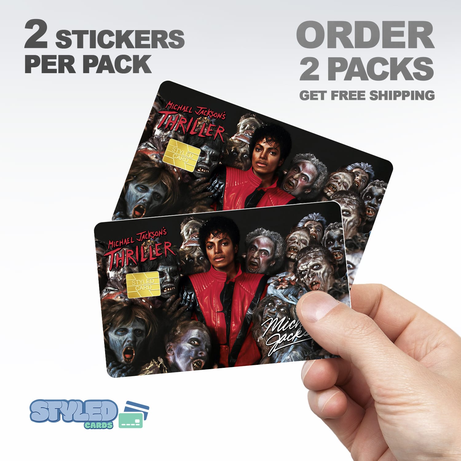 Michael jackson debit card stickers - Styledcards