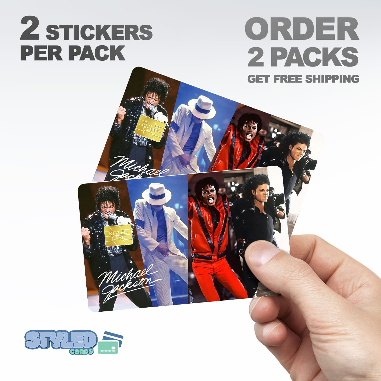 Michael jackson debit card stickers - Styledcards