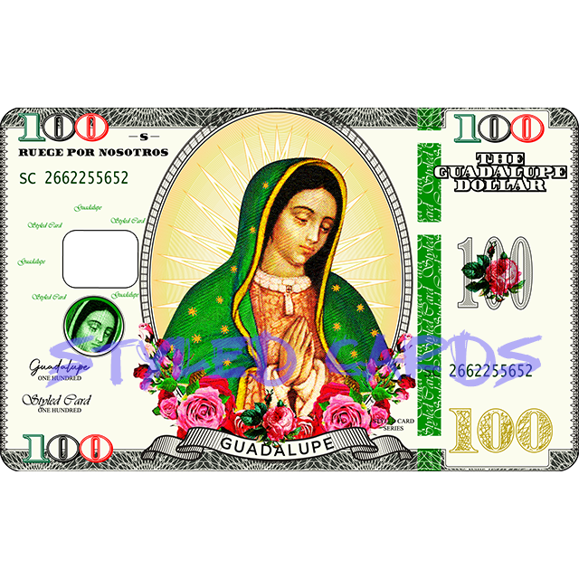 100 USA Guadalupe debit card sticker - Styledcards