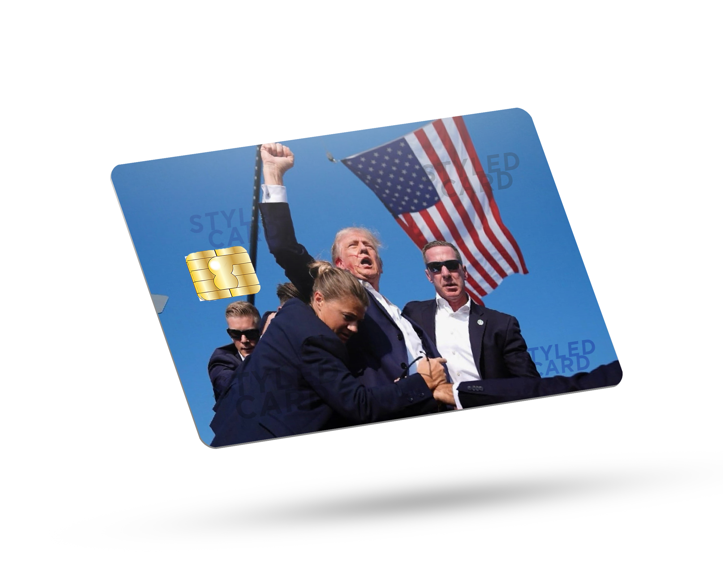 trump debit card stickers